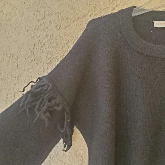 Tory Burch Black and White Crew Neck Sweater - Picture 5 of 9